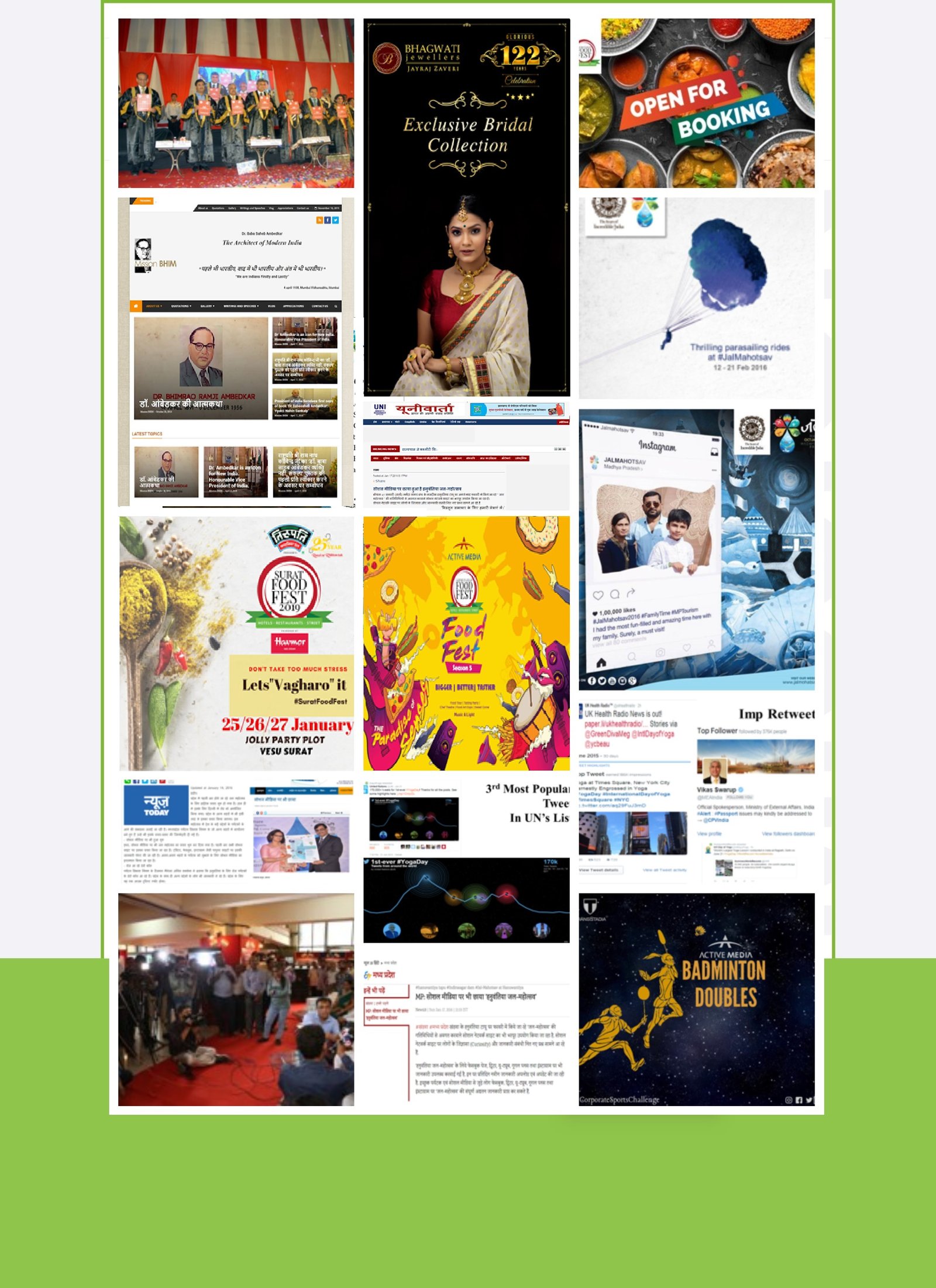 Home page preview